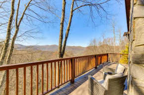 Spacious Maggie Valley Cabin with Waterfall On-Site! Maggie Valley